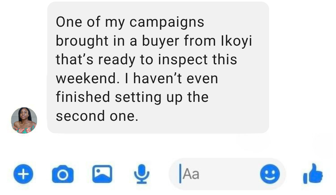 Nigerian realtor testimonial 3